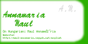 annamaria maul business card